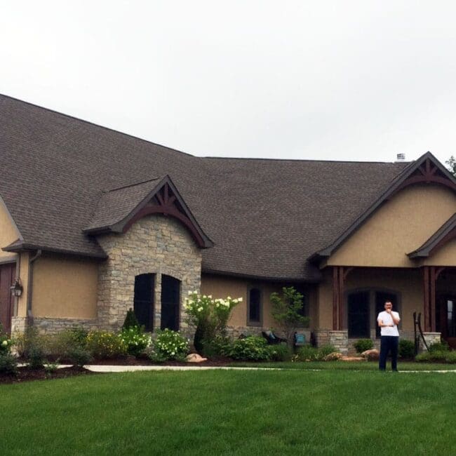 Custom-built home in Copper Stone subdivision