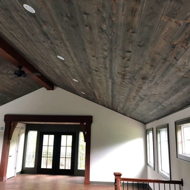 Real Reproduced Barnwood Ceiling